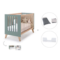 Lettino co-sleeping 60x120 cm (4in1) legno/verde · Nexor C187R-M5795