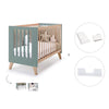 Lettino co-sleeping 60x120 cm (4in1) legno/verde · Nexor C187R-M5795