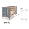 Lettino co-sleeping 60x120 cm (4in1) legno/antracite · Nexor C187R-M5895