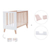 Lettino co-sleeping 60x120 cm (4in1) legno/bianco · Nexor C187R-M7795