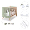 Lettino co-sleeping 60x120 cm (4in1) legno/verde oliva · Nexor C187R-M5695