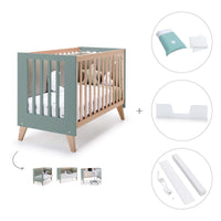 Lettino co-sleeping 60x120 cm (4in1) legno/verde · Nexor C187R-M5795