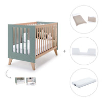 Lettino co-sleeping 60x120 cm (4in1) legno/verde · Nexor C187R-M5795