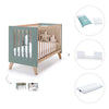 Lettino co-sleeping 60x120 cm (4in1) legno/verde · Nexor C187R-M5795