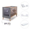 Lettino co-sleeping 60x120 cm (4in1) legno/marengo · Nexor C187R-M6995