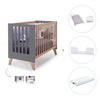 Lettino co-sleeping 60x120 cm (4in1) legno/marengo · Nexor C187R-M6995