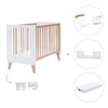 Lettino co-sleeping 60x120 cm (4in1) legno/bianco · Nexor C187R-M7795