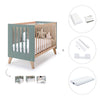 Lettino co-sleeping 60x120 cm (4in1) legno/verde · Nexor C187R-M5795