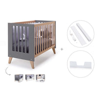 Lettino co-sleeping 60x120 cm (4in1) legno/marengo · Nexor C187R-M6995