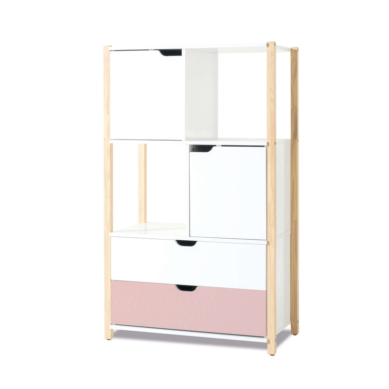 Armadio Montessori (porte e cassetti) in legno · Eden+ NW130