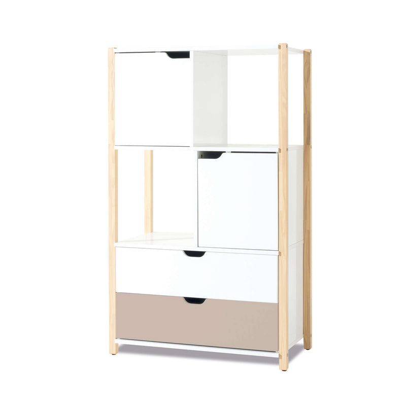 Armadio Montessori (porte e cassetti) in legno · Eden+ NW130