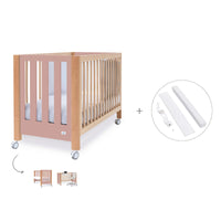 Lettino co-sleeping 60x120 cm (5in1) legno/rosa · Occa C166-M9559