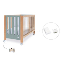 Lettino co-sleeping 60x120 cm (5in1) legno/verde · Occa C166-M9557