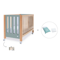 Lettino co-sleeping 60x120 cm (5in1) legno/verde · Occa C166-M9557