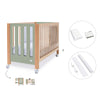 Lettino co-sleeping 60x120 cm (5in1) legno/verde oliva · Occa C166-M9556