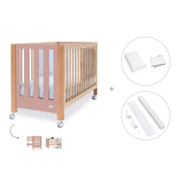 Lettino co-sleeping 60x120 cm (5in1) legno/rosa · Occa C166-M9559