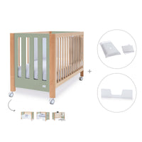 Lettino co-sleeping 60x120 cm (5in1) legno/verde oliva · Occa C166-M9556