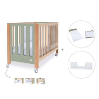 Lettino co-sleeping 60x120 cm (5in1) legno/verde oliva · Occa C166-M9556