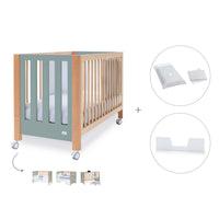 Lettino co-sleeping 60x120 cm (5in1) legno/verde · Occa C166-M9557