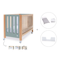 Lettino co-sleeping 60x120 cm (5in1) legno/verde · Occa C166-M9557