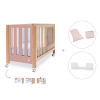 Lettino co-sleeping 60x120 cm (5in1) legno/rosa · Occa C166-M9559