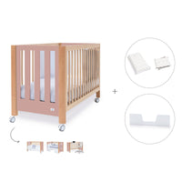 Lettino co-sleeping 60x120 cm (5in1) legno/rosa · Occa C166-M9559