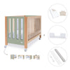 Lettino co-sleeping 60x120 cm (5in1) legno/verde oliva · Occa C166-M9556