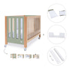 Lettino co-sleeping 60x120 cm (5in1) legno/verde oliva · Occa C166-M9556