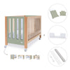 Lettino co-sleeping 60x120 cm (5in1) legno/verde oliva · Occa C166-M9556
