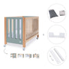 Lettino co-sleeping 60x120 cm (5in1) legno/verde · Occa C166-M9557