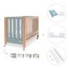 Lettino co-sleeping 60x120 cm (5in1) legno/verde · Occa C166-M9557