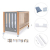 Lettino co-sleeping 60x120 cm (5in1) legno/grigio · Occa C166-M9558