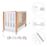 Lettino co-sleeping 60x120 cm (5in1) legno/bianco · Occa C166-M9577