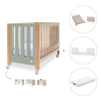 Lettino co-sleeping 60x120 cm (5in1) legno/verde oliva · Occa C166-M9556