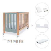 Lettino co-sleeping 60x120 cm (5in1) legno/verde · Occa C166-M9557