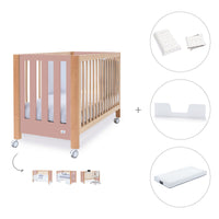 Lettino co-sleeping 60x120 cm (5in1) legno/rosa · Occa C166-M9559