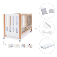 Lettino co-sleeping 60x120 cm (5in1) legno/bianco · Occa C166-M9577