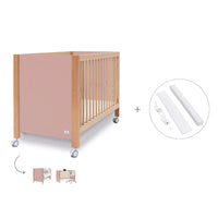 Lettino co-sleeping 60x120 cm (5in1) legno/rosa · Ombra C167-M9559