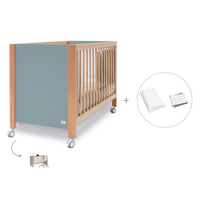 Lettino co-sleeping 60x120 cm (5in1) legno/verde · Ombra C167-M9557