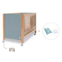 Lettino co-sleeping 60x120 cm (5in1) legno/verde · Ombra C167-M9557