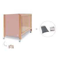 Lettino co-sleeping 60x120 cm (5in1) legno/rosa · Ombra C167-M9559