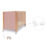 Lettino co-sleeping 60x120 cm (5in1) legno/rosa · Ombra C167-M9559