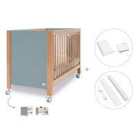 Lettino co-sleeping 60x120 cm (5in1) legno/verde · Ombra C167-M9557