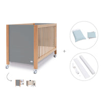 Lettino co-sleeping 60x120 cm (5in1) legno/grigio · Ombra C167-M9558