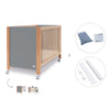 Lettino co-sleeping 60x120 cm (5in1) legno/grigio · Ombra C167-M9558