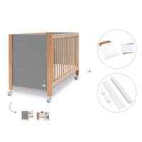 Lettino co-sleeping 60x120 cm (5in1) legno/grigio · Ombra C167-M9558