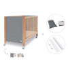 Lettino co-sleeping 60x120 cm (5in1) legno/grigio · Ombra C167-M9558