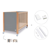 Lettino co-sleeping 60x120 cm (5in1) legno/grigio · Ombra C167-M9558