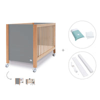 Lettino co-sleeping 60x120 cm (5in1) legno/grigio · Ombra C167-M9558