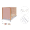 Lettino co-sleeping 60x120 cm (5in1) legno/rosa · Ombra C167-M9559